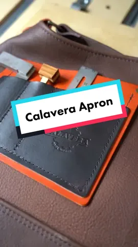 Quality, top-notch craftsmanship 👌🏼 I’ve been watching @Calavera Tool Works make his amazing shop aprons for years and thankful to officially join the club with this “Walnut Bison Jory Brigham Special” 👊🏼 #calaveratoolworks #craftsman #handmade #leather #tysonmoorebuilds