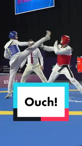 Ouch 😣 #Baku2023WTC #WorldTaekwondo50 #WorldTaekwondo #Taekwondo #WTCBAKU 