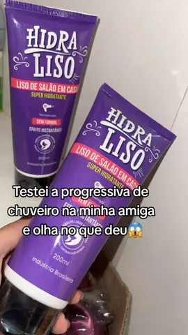 Ela amou o resultado ❤️ #cabeloliso #progressivaemcasa #cuidadoscomcabelo #hidraliso #cabelocomprogressiva 