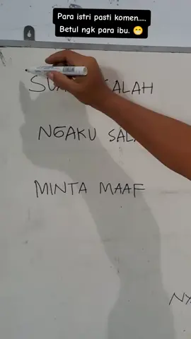# Ketika suami salah ngaku salah minta maaf 