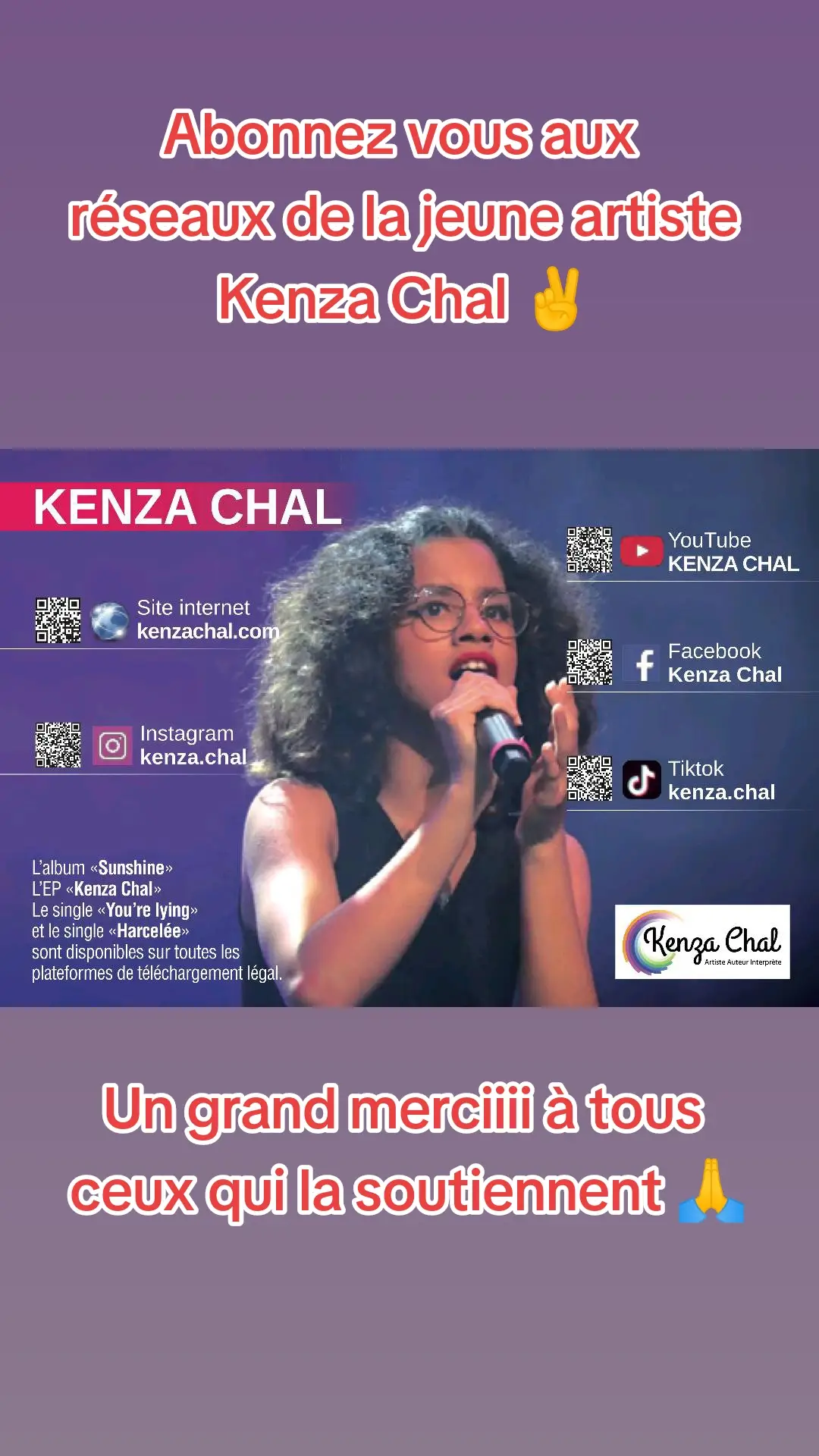 Un grand merciii de @Kenza 🫶🏽  à ces artistes au grand ❤️  @Rohff le 1 juillet 2023 🔥 @Vianney - TikTok @Grand Corps Malade et tant d'autres qui donnent ou on donnés l'occasion à la miss de se produire sur leur scène ❤️🔥 #pourtoi #1erepartie #artiste #vianney #rohff #grandcorpsmalade #kenzachal #jeunechanteuse #singers #singer #fypシ #rappeur #viralvideo 