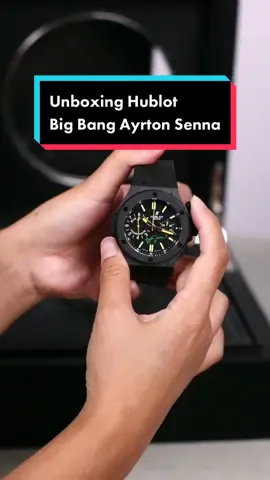 Unboxing Hublot Big Bang Ayrton Senna #timeology #watchcollector #WatchCollection #jammewah #jamsultan #koleksijamtangan #luxury #luxurylife #luxurywatches #kolektorjamtangan #hublot #ayrtonsennadobrasil  #asmr #unboxing #fyp #fypシ 