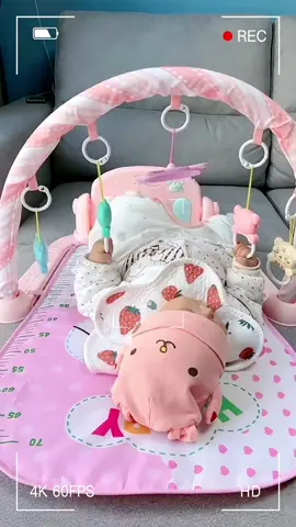 #babyplaymat #momlife #musicplaymat #earlyeducation #mortalkombat #fyp Baby Music Rack Play Mat With Piano Keyboard Early Education Gym Frame Crawling Game Pad Toy Kitoy Mommy 