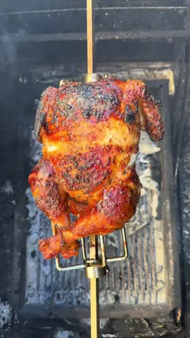 Rotisserie chicken spinning over Jealous Devil Charcoal on the Hasty Bake. Seasoned with our California Grillin Gold Rush Dust, Bull vs Bear and Golden Gate Grind!! #chicken #rotisserie #rotisseriechicken #hastybake #jealousdevilcharcoal #cooking #bbqfood #bbqtime #instagood #bbqnation #chef #smoked #grilled #smokedmeat #beer #tasty #foodies #smoker #Love #foodgasm #Summer #homemade #lunch #lowandslow #californiagrillin 