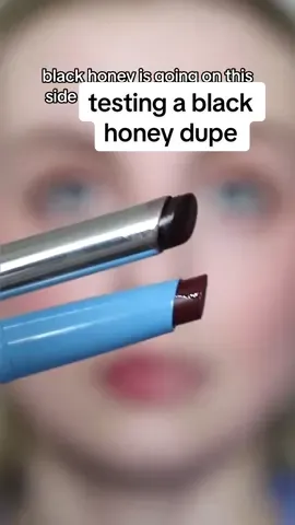 let’s compare the viral clinique black honey lipstick to rimmel’s kind & free berry twist tinted lip balm! 👄. rimmel sent me this tinted lip balm in pr but i bought black honey myself ☺️. black honey is £22 and berry twist is £6.99 - do you think it’s a good black honey dupe?! #blackhoney #cliniqueblackhoney #blackhoneydupe #rimmelkindandfree #affordabledupe #makeupdupealert #makeupdupeforhighend