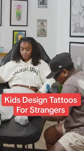Would you get a tattoo draw by a random kid? 😬