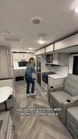 something’s telling me i should take this camping #rvtiktok #rvlife #rvinterior #rvtour #traveltrailer 