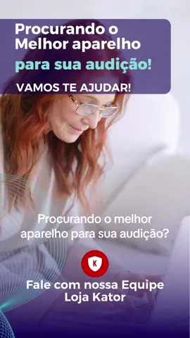 Fale com a nossa equipe pelo WhatsApp 21 967033867 ou acesse nosso site: lojakator.com #qualidadedevida #bemestar #idoso #audicao 