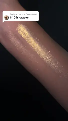 Replying to @graceorrr Its okay of you cant afford it, but just swipe if thats the case. $40 is not crazy for this at all 🫶🏼💜 #alllovehere #highlighter #glitterhighlighter #blindinghighlighter #crueltyfreemakeup #fyp 