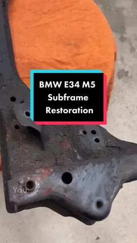 BMW E34 M5 Subframe Restoration @The Eastwood Company #gifted #mechanic #technician #bmw #bmwm5 #bmwe34 #mechanicsoftiktok #techniciansoftiktok #DIY #restoration #cartok 