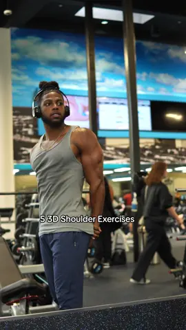5 Exercises for 3D Shoulders  #fyp #GymTok #FitTok #shoulders #gymtips 