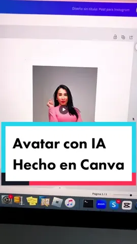 Avatar cin Inteligencia Artificual en Canva 💗 #avataria #inteligenciaartificial #canvatips #canva 