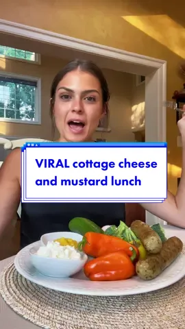 I will admit, the combination of cottage cheese and mustard was absolutely FIRE, especially when paired with the chicken sausage and heart of palm. And I love how it’s high levels of protein, fiber, vitamins, and minerals.  However, it's crucial to keep in mind that no single meal holds the power to miraculously make you lose w3!ght. Don't feel obligated to force yourself to enjoy something just because it's the latest trend. Fortunately, there are countless other protein-rich and fiber-packed foods out there that can cater to your preferences and goals #mukbang #mustard #cottagecheese #heartofpalms 