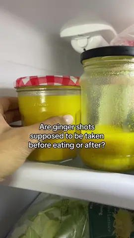 I’m hearing mixed reviews about when I am supposed to take ginger shots so someone help me out! #gingershot #gingershotrecipe #gingershotchallenge #gingershotbenefits 