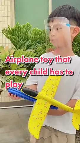 Launch Aircraft Catapult Toy with Foam Flying Gliding Plane for Kids by WISHLAND#fyp #toy #goftideas #tiktok 