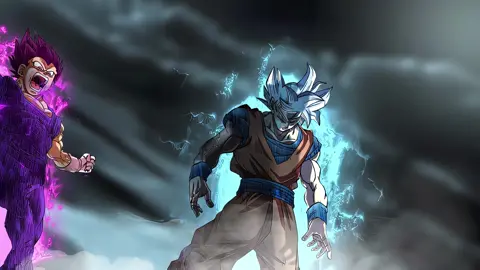 Repost* Ui goku and ue vegeta vs gas manga animation #dragonball #anime #manga