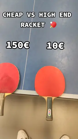 CHEAP VS HIGH END RACKET 🔥 #tabletennis #trickshots #gewo 
