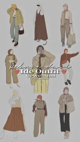 Rekomendasi Ide Outfit Cewe Bumi🤎🤎 #cewebumi #coklat #brown #OOTD #ootdhijab #outfit #outfitideas #fashion #viral #fyp #foryou #pakaianwanita 