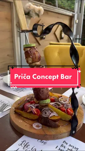 Lepa hrana i bašta u @Priča Concept Bar !  🤩🧸🤩 #restoran #restorani #rostilj #domacahrana #gdenarucak #rucak #srbijatiktok #luleeats #novisad 