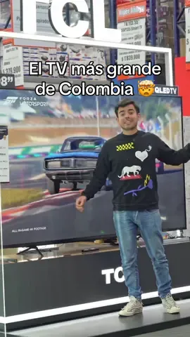 El TV mas grande que venden en Colombia. ¿A ti cuantas pulgadas te satisfacen?😏 @TCL Colombia #tv #tecnologia #charliealvarez #imcharlie #record 