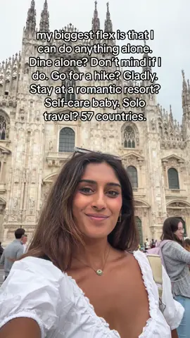 Never waiting  on anyone #traveltiktok #solotravel #fyp #relatable #relatablecontent #solofemaletravel #southasiantiktok #desi #milan #growthmindset #mindsetshift #mindsetmotivation #20s #browntiktok 