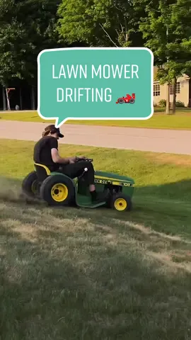 Drifting the lawn mower like its fast and furious 🏎️ | via mycustomgokart/IG | #funny #nascar #drivingfails #drift #cartiktok #tokyodrift #SIDELINE