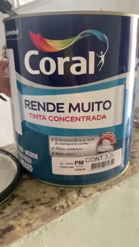 Coral Rende Muito é o acrilico com o maior rendimento do mercado. 🔝 #CapCut #tintascoral #pintor #viral #fy #obra #designer 