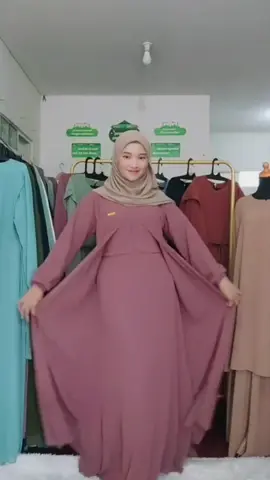 Gamis Ceruty Outer Polos Full Puring Kode CB05 di bawah Rp110.000 - 120.000#fashiontiktok #gamismurah #gamiscantik #gamiskekinian #gamis 