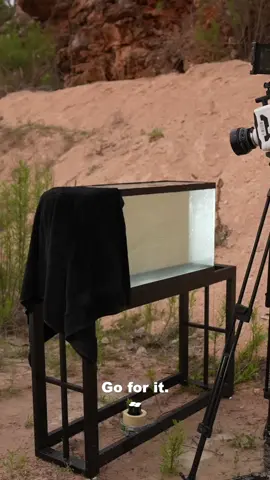 Bouncing bullets off water in ultra slow motion #SlowMo #Ballistics #ScienceTok 