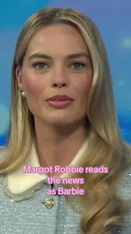 Barbie can do anything, and now we have proof as Margot Robbie becomes Barbie and reads the news! #barbie #barbiegirl #BarbieMovie #barbiethemovie #margotrobbie #australia #fyp #foryou 