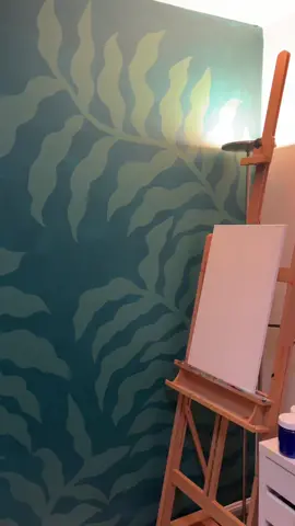 New office mural is giving me inspo and motivation to be creative again 🥰  #muralpainting #muralreveal #texturedart 