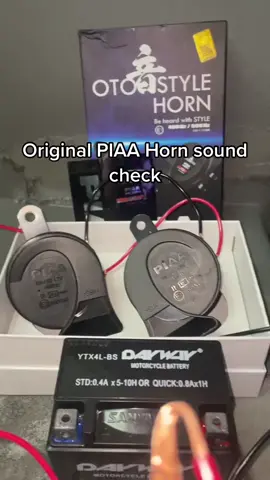 original PIAA horn! buy now! #motorcycle #tiktokaffiliate #hondaclick125i #fyp #budol 