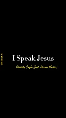 When we went to write I asked if we could write a song based on his prayer. He said, 'all I did was say the name of Jesus. ' And that is all I want to say over my congregation, over my family, over my sickness, over depression and anxiety. All we needed was a melody because we already had the most powerful word. #charitygayle #ispeakjesus #liveforchristian #stevenmusso #christiansong #liveworship 