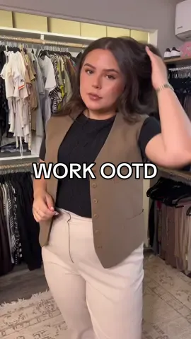 Im obsessed with this vest! It doubles as a top 🧚‍♂️✨  #midsizefashion #businesscasual #midsize #midsizebusinesscasual #size12to14 #outfitideas #workoutfits #secondhandfashion #thriftedfashion #midsizecasual #workoutfit #businessfashion #workwear  #midsizecontentcreator #officeoutfit #officeoutfitmidsize #outfitideas #midsizeofficewear #workoutfitideas #corporateattire ##size12fashion #midsizeoutfitinspo #midsizefashion #midsizeoutfits #workoutfitinspo #officeoutfitinspo 