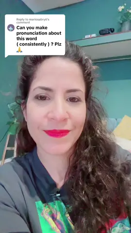 Replying to @mariosabry6   How to pronounce ‘consistently’ #englishclass #pronunciation 