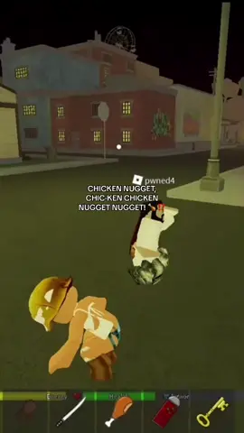 its raining tacos but chicken nuggets?! 😱🍗 #chickennuggets #rainingtacos #dahood #strudy #roblox #nuggets 