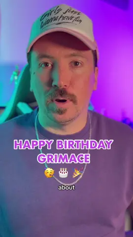 HBD to a real one #happybirthdaygrimace #grimaceshake #grimacesbirthday 