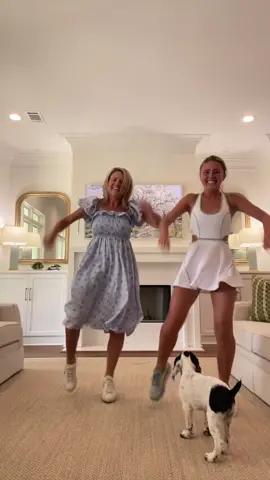 Had to hop on the trend…..with a little help from the pup 🐶💗 #mrsmaiseldance #dancechallenge #marvelousmrsmaisel #pinkshoelaces #pup #motherdaughter #dance #pslchallenge #family 