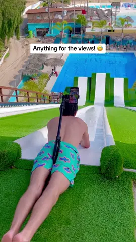 At least the video was stable! 😅 #waterslide #slipnfly #waterpark 