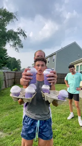 Spin the Bottle, Throw the Grimace Shake😂 #funny #grimace #grimaceshake #grimacesbirthday #sports 