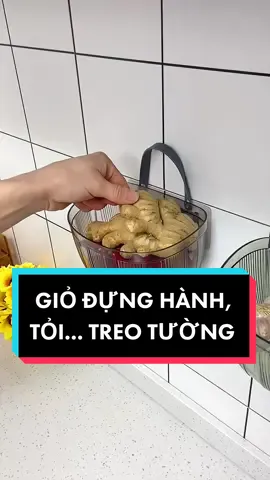 Giỏ đựng hành tỏi nhà bếp treo tường tiện lợi #giỏđựnghànhtỏi #review #xuhuong #vairal #fyp #trending #giadungthongminh #giadungtienloi 