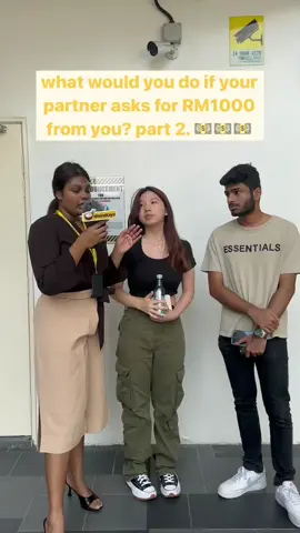 what would you do if your partner asks for RM1000? #streetinterview #Relationship #money 