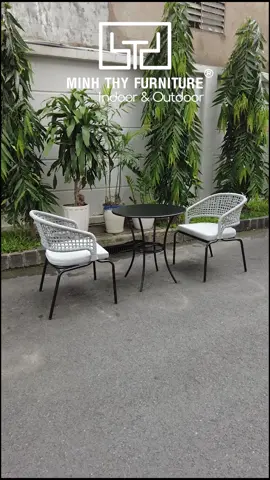 Bộ bàn ghế ban công dây dù 2 ghế ngoài trời minh thy furniture #banghebanncong #banghecafe #banghecafengoaitroi #banghecafesanvuon #banghecafedep