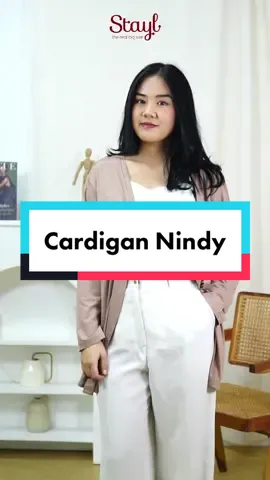 Sempurnakan OOTDmu dengan cardigan Nindy dari STAYL, cek keranjang kuning untuk warna lainnya 😍👆🏻#fyp #cardigan #cardiganwanita #cardimurah #fypシ #plussize #bigsizefashion 