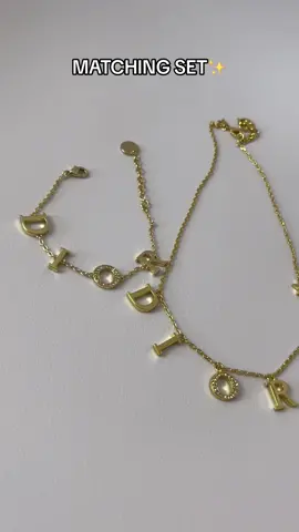 D I O R necklace now available as a bracelet 🤍  Sold seperatley.  #jewellerydesign #dior #diorjewelry #diornecklace #jewelleryset #goldjewelry 