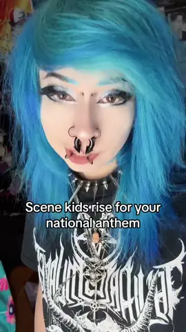 Unicorns killed my gf 4eva #emo #scene #scemo #emogirl #scenehair #bluehair #dyedhair #piercings #fyp #foryou #unicornskilledmygirlfriend 