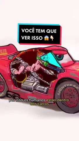 Os Humanos estão dentro dos Carros e eu posso provar 😱  #pixar #disney #carros #teoria #curiosidades 