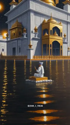 ਕੀਟ ਪਤੰਗ ਕੁਰੰਗ ਭੁਜੰਗਮ ਭੂਤ ਭਵਿੱਖ ਭਵਾਨ ਬਨਾਏ ॥  He Created in the past, creates in the present and shall create in the future the beings including insects, moths, deer and snakes. ਦੇਵ ਅਦੇਵ ਖਪੇ ਅਹੰਮੇਵ ਨ ਭੇਵ  ਲਖਿਓ ਭ੍ਰਮ ਸਿਉ ਭਰਮਾਏ ॥ The goods and demons have been consumed in ego, but could not know the mystery of the Lord, being engrossed in delusion. ਬੇਦ ਪੁਰਾਨ ਕਤੇਬ ਕੁਰਾਨ ਹਸੇਬ  ਥਕੇ ਕਰ ਹਾਥ ਨ ਆਏ ॥ The Vedas, Puranas, Katebs and the Quran have tired of giving His account, but the Lord could not be comprehended. ਪੂਰਨ ਪ੍ਰੇਮ ਪ੍ਰਭਾਉ ਬਿਨਾ ਪਤਿ ਸਿਉ  ਕਿਨ ਸ੍ਰੀ ਪਦਮਾ ਪਤਿ ਪਾਏ ॥੩॥੨੪੫॥ Without the impact of perfect love, who hath realized Lord-God with grace ਆਦਿ ਅਨੰਤ ਅਗਾਧ ਅਦ੍ਵੈਖ ਸੁ  ਭੂਤ ਭਵਿੱਖ ਭਵਾਨ ਅਭੈ ਹੈ ॥ The Primal, Infinite, Unfathomable Lord is without malice and is fearless in the past, present and future. ਅੰਤਿ ਬਿਹੀਨ ਅਨਾਤਮ ਆਪ  ਅਦਾਗ ਅਦੋਖ ਅਛਿੱਦ੍ਰ ਅਛੈ ਹੈ ॥ He is endless, Himself Selfless, stainless, blemishless, flawless and invincible. ਲੋਗਨ ਕੇ ਕਰਤਾ ਹਰਤਾ ਜਲ ਮੈ  ਥਲ ਮੈ ਭਰਤਾ ਪ੍ਰਭ ਵੈ ਹੈ ॥ He is the Creator and Destroyer of all in water and on land and also their Sustainer-Lord.                      #punjabi #punjab #viral #ai #aiart #aiimages #canada #fyp #foryoupage #bramptonale #maltonaale #sikh #gurbani #aiartcommunity #goldentemple #harmandarsahib #viral #viraltiktok #gurbanishabad #gurbanivideo #dasamgranth #gurunankdevji #gurugobindsinghji 