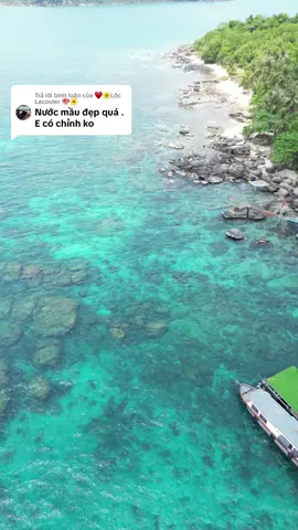 Trả lời @♥️🌼Lộc Lacoster 🍄🌼   Màu biển tự nhiên Anh a #honmongtay #phuquocisland 