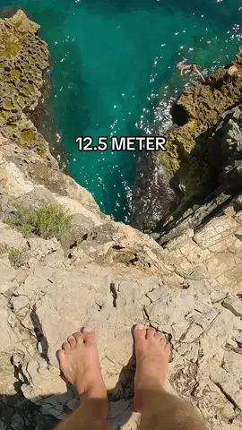 how high could you jump from? 🫣 Polignano a Mare cliff diving coming up this Sunday, July 2 🇮🇹   WATCH LIVE ⏰ 5 PM CEST | 3 PM GMT 📺 on Red Bull TV, Facebook & YouTube @Red Bull Cliff Diving 👉 link in bio 🇺🇸 exclusively on @ESPN+ in USA #redbull #givesyouwiiings #redbullcliffdiving #polignanoamare #cliffdiving #pov